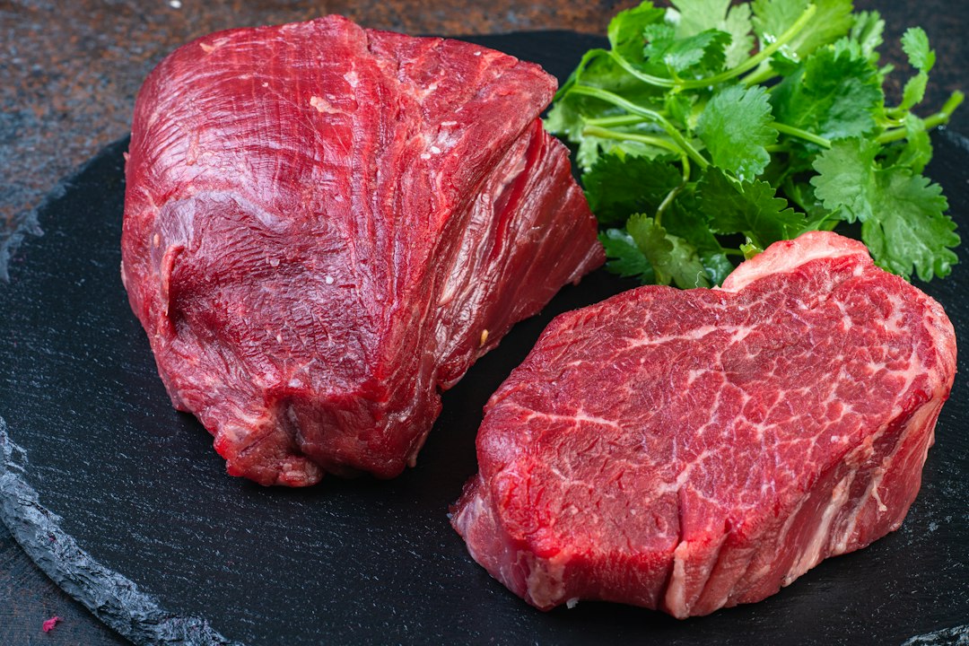 焼く前の牛肉